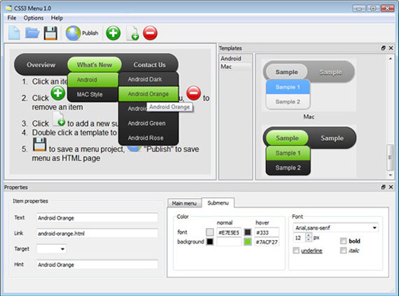 <u> Flex4 Dropdown Menu</u> gui screenshot